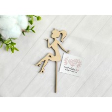 Топпер "Девушка с короной"